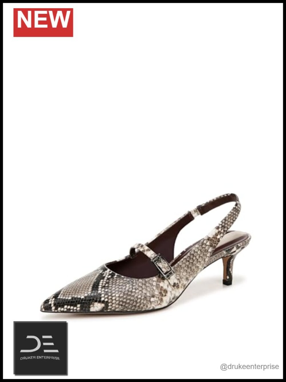 Franco Sarto Khloe Slingback Kitten Heels Pointed Toe